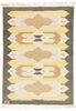 5 x 6 - Beige Vintage Swedish Rollakan Rug - 79372