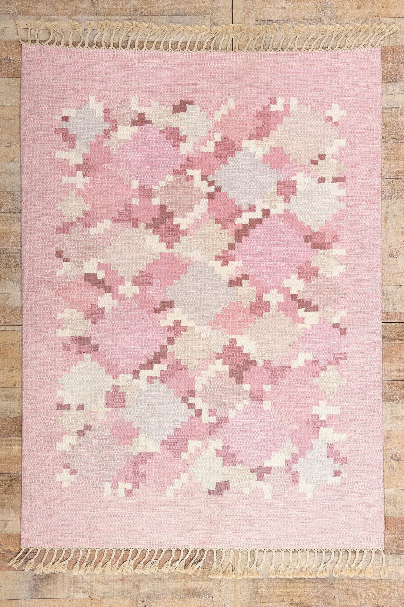 6 x 8 - Pink Vintage Kilim Rug - 79374