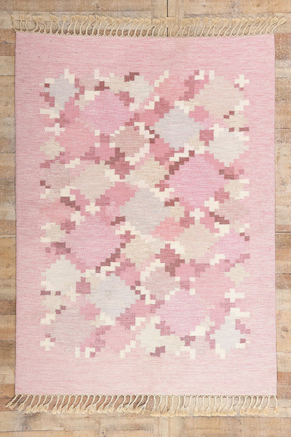 6 x 8 - Pink Vintage Kilim Rug - 79374