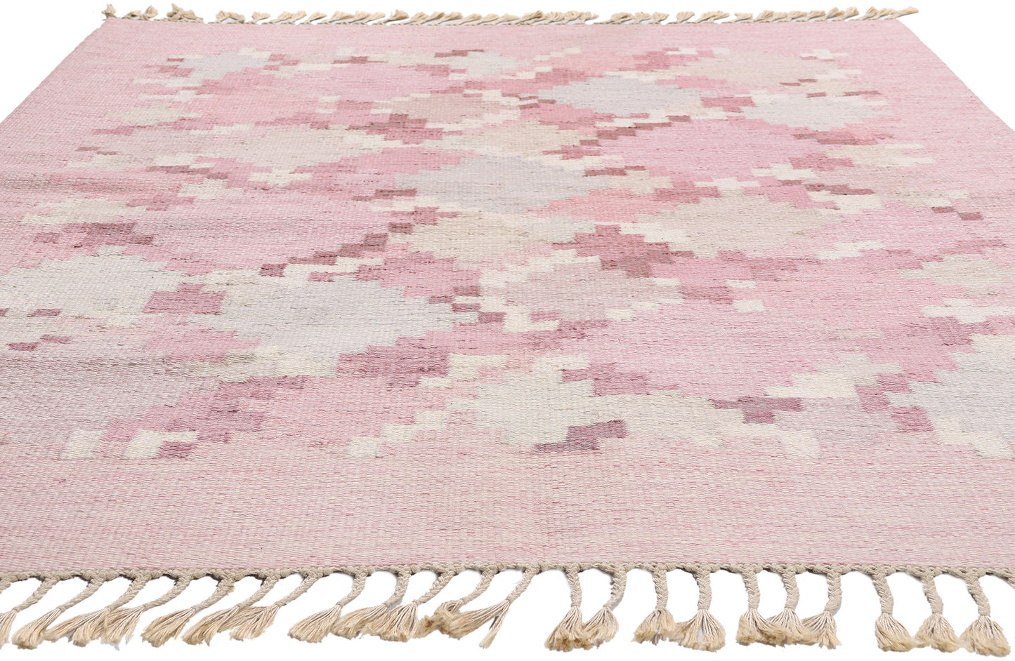 6 x 8 - Pink Vintage Kilim Rug - 79374