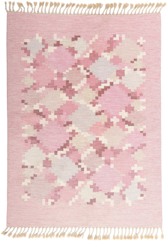 6 x 8 - Pink Vintage Kilim Rug - 79374
