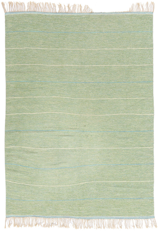 6 x 8 - Green Vintage Kilim Rug - 79375