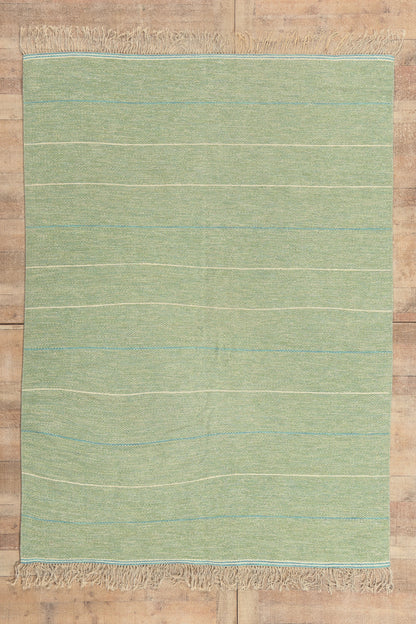 6 x 8 - Green Vintage Swedish Rollakan Rug - 79375