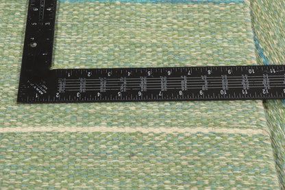 6 x 8 - Green Vintage Swedish Rollakan Rug - 79375