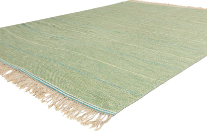 6 x 8 - Green Vintage Swedish Rollakan Rug - 79375