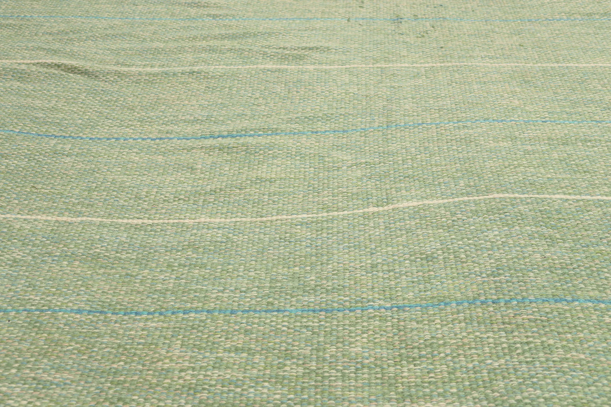 6 x 8 - Green Vintage Swedish Rollakan Rug - 79375