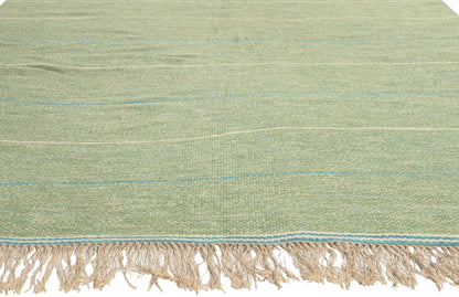 6 x 8 - Green Vintage Swedish Rollakan Rug - 79375