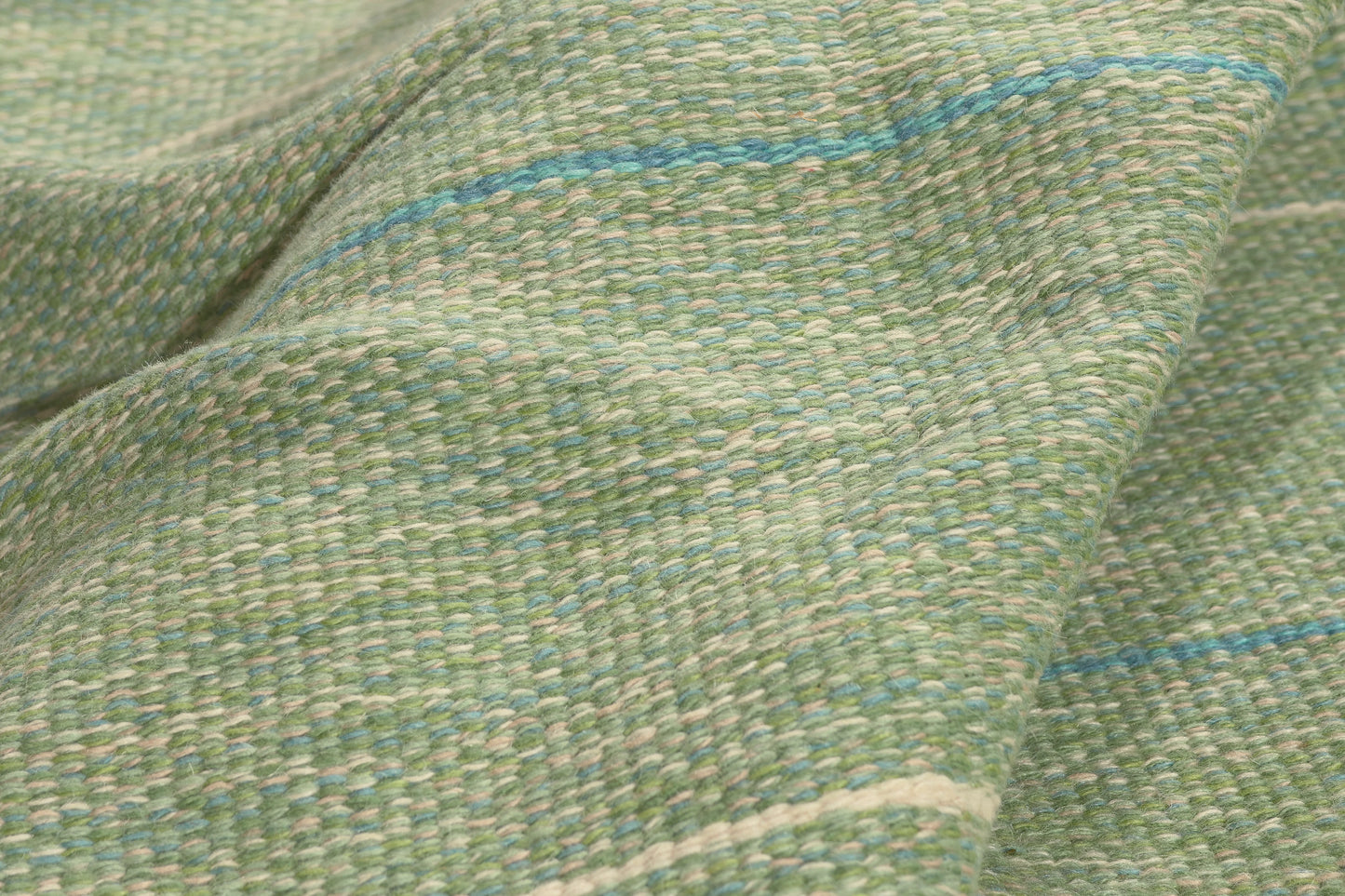 6 x 8 - Green Vintage Swedish Rollakan Rug - 79375