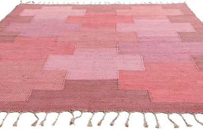 6 x 8 - Pink Vintage Kilim Rug - 79376