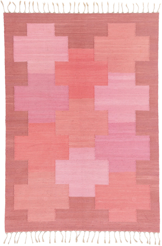 6 x 8 - Pink Vintage Kilim Rug - 79376