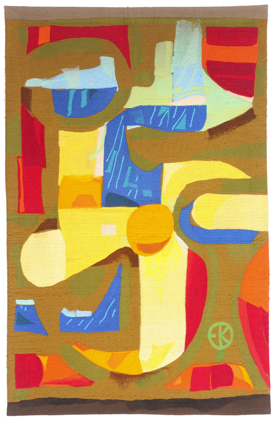 4 x 7 - Multicolor Vintage Swedish Rollakan Rug - 79377