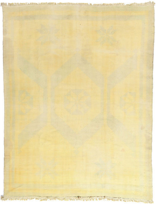 8 x 10 - Yellow Vintage Kilim Rug - 79378