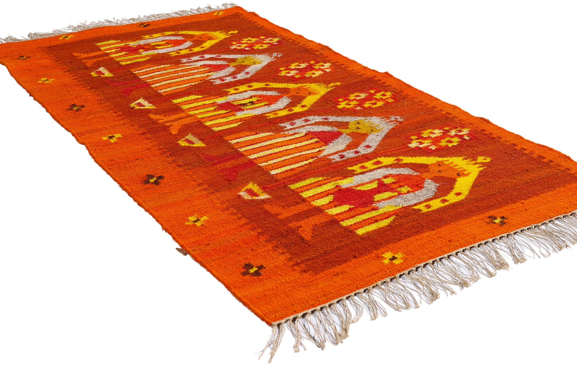 3 x 5 - Red Vintage Yeibichai Navajo Rug - 79379