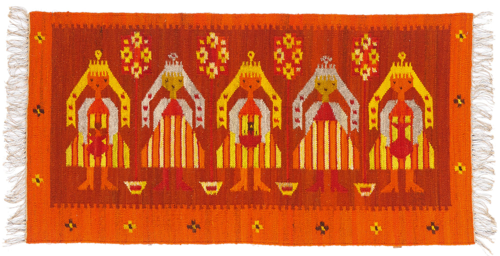 3 x 5 - Red Vintage Yeibichai Navajo Rug - 79379