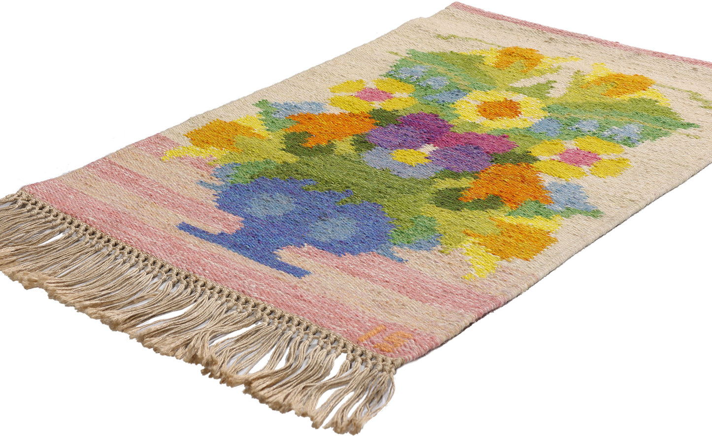 2 x 3 - Green Vintage Kilim Rug - 79380