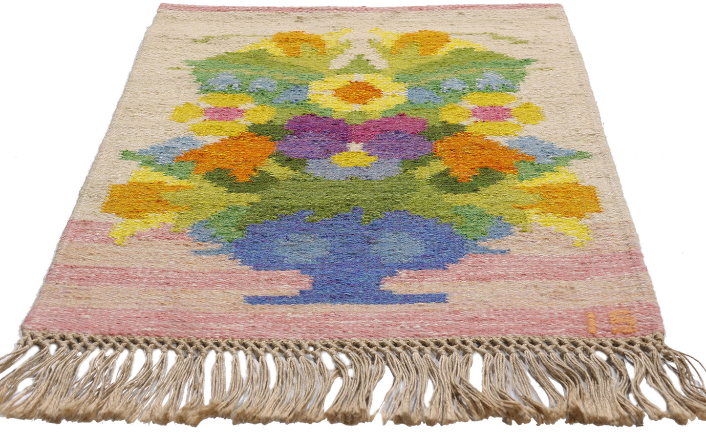 2 x 3 - Green Vintage Kilim Rug - 79380