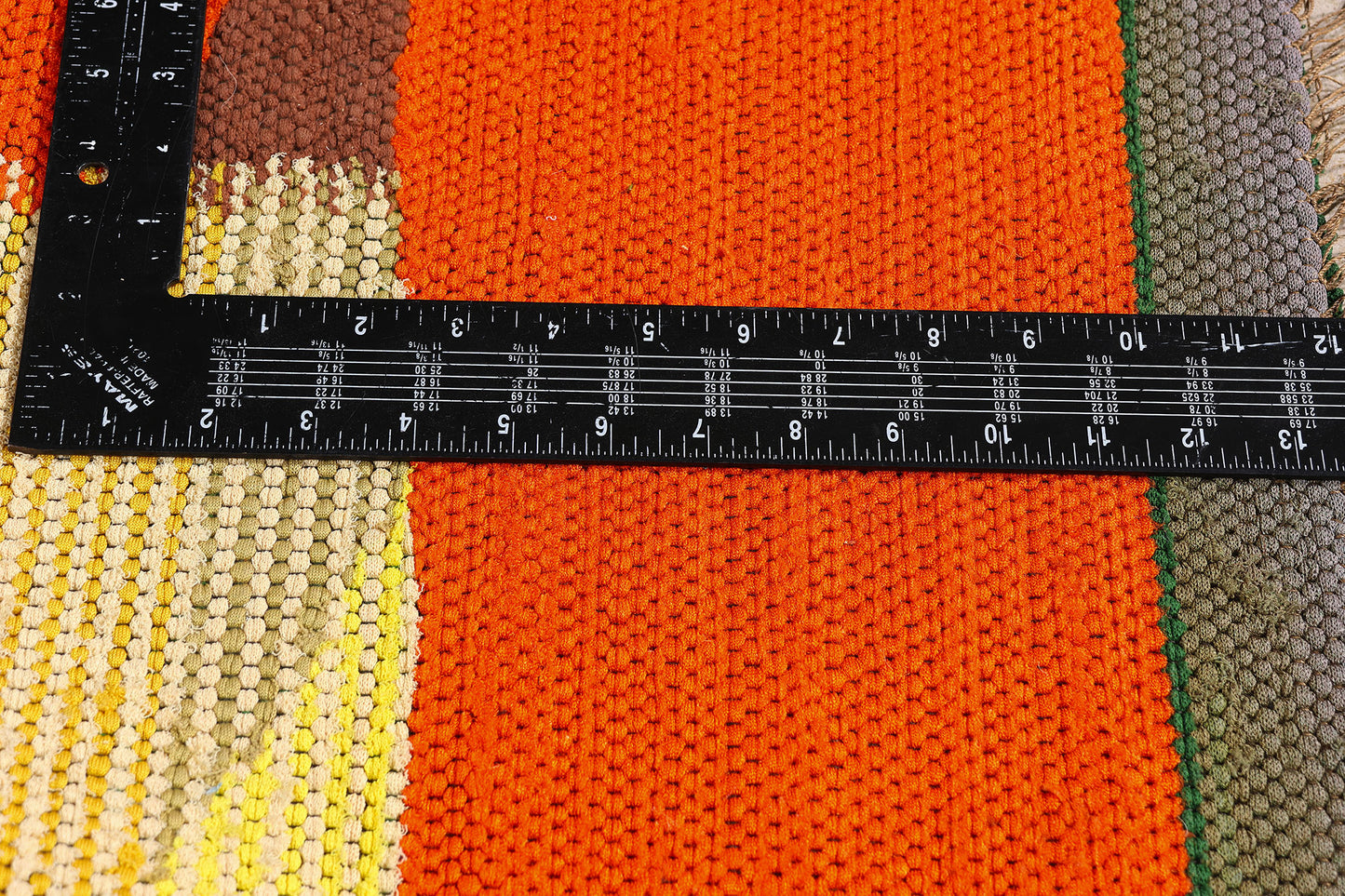 3 x 7 - Orange Vintage Eila Ampula Brazilian Tapestry - 79381