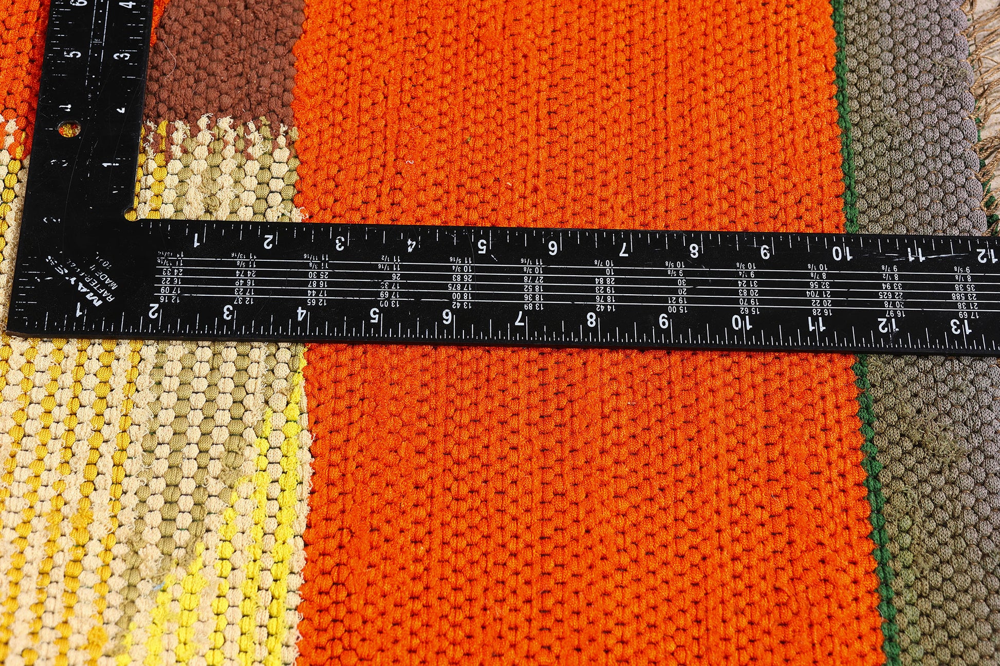 3 x 7 - Orange Vintage Eila Ampula Brazilian Tapestry - 79381