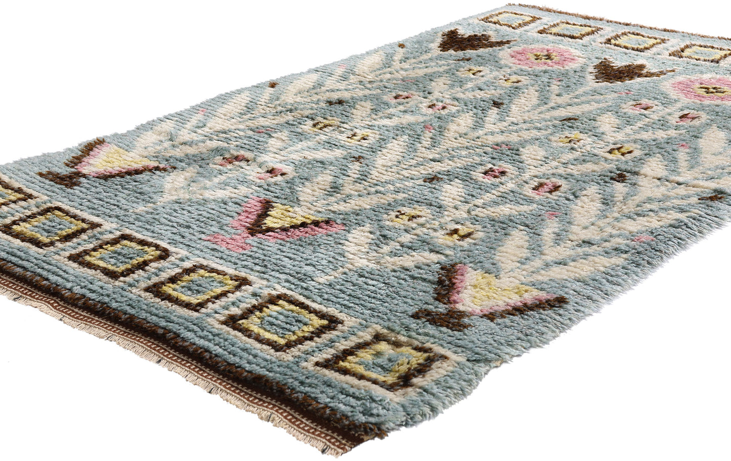 3 x 5 - Gray Vintage Rya Rug - 79382