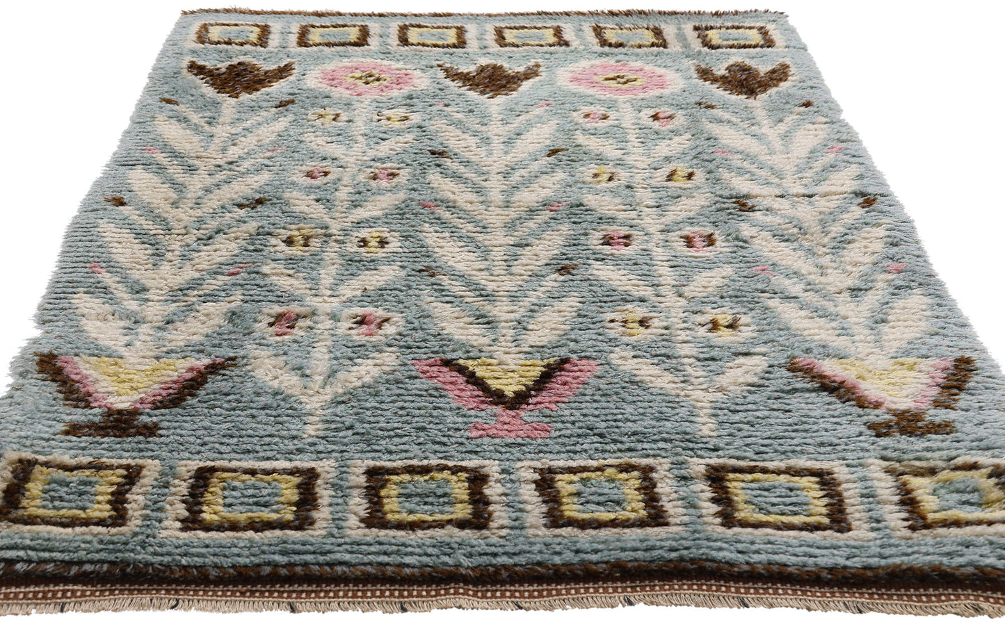 3 x 5 - Gray Vintage Rya Rug - 79382
