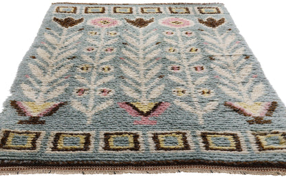 3 x 5 - Gray Vintage Rya Rug - 79382