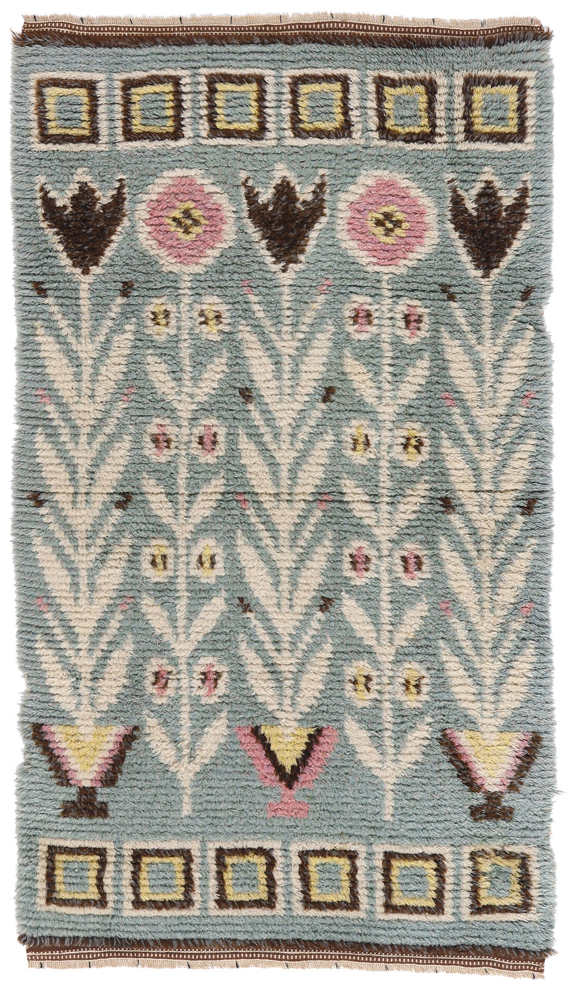 3 x 5 - Gray Vintage Rya Rug - 79382