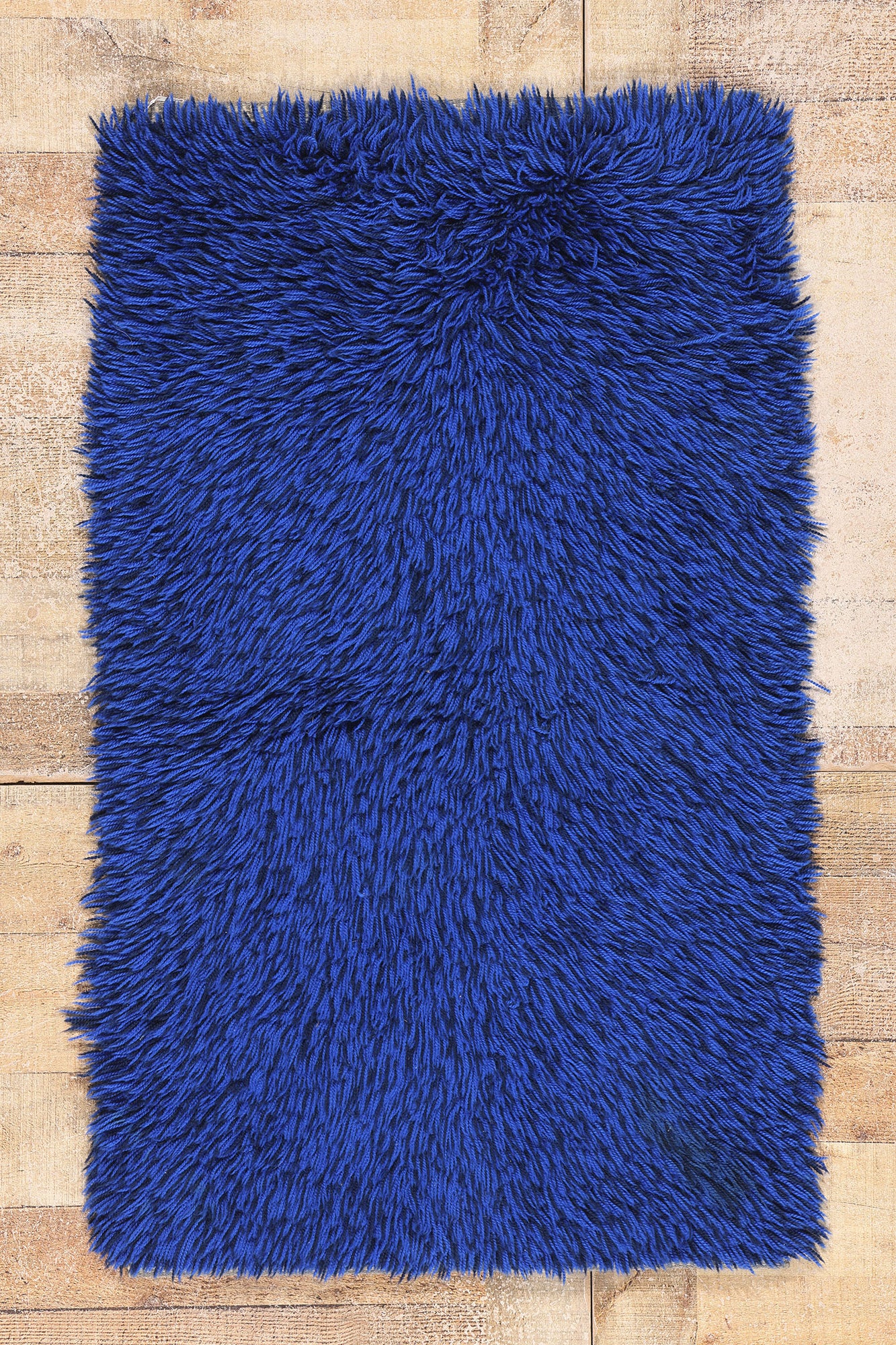 2 x 4 - Blue Vintage Rya Rug - 79383