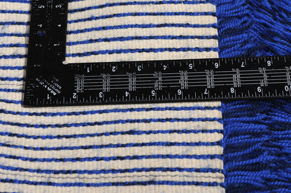 2 x 4 - Blue Vintage Rya Rug - 79383