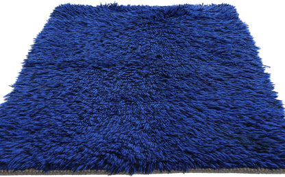2 x 4 - Blue Vintage Rya Rug - 79383