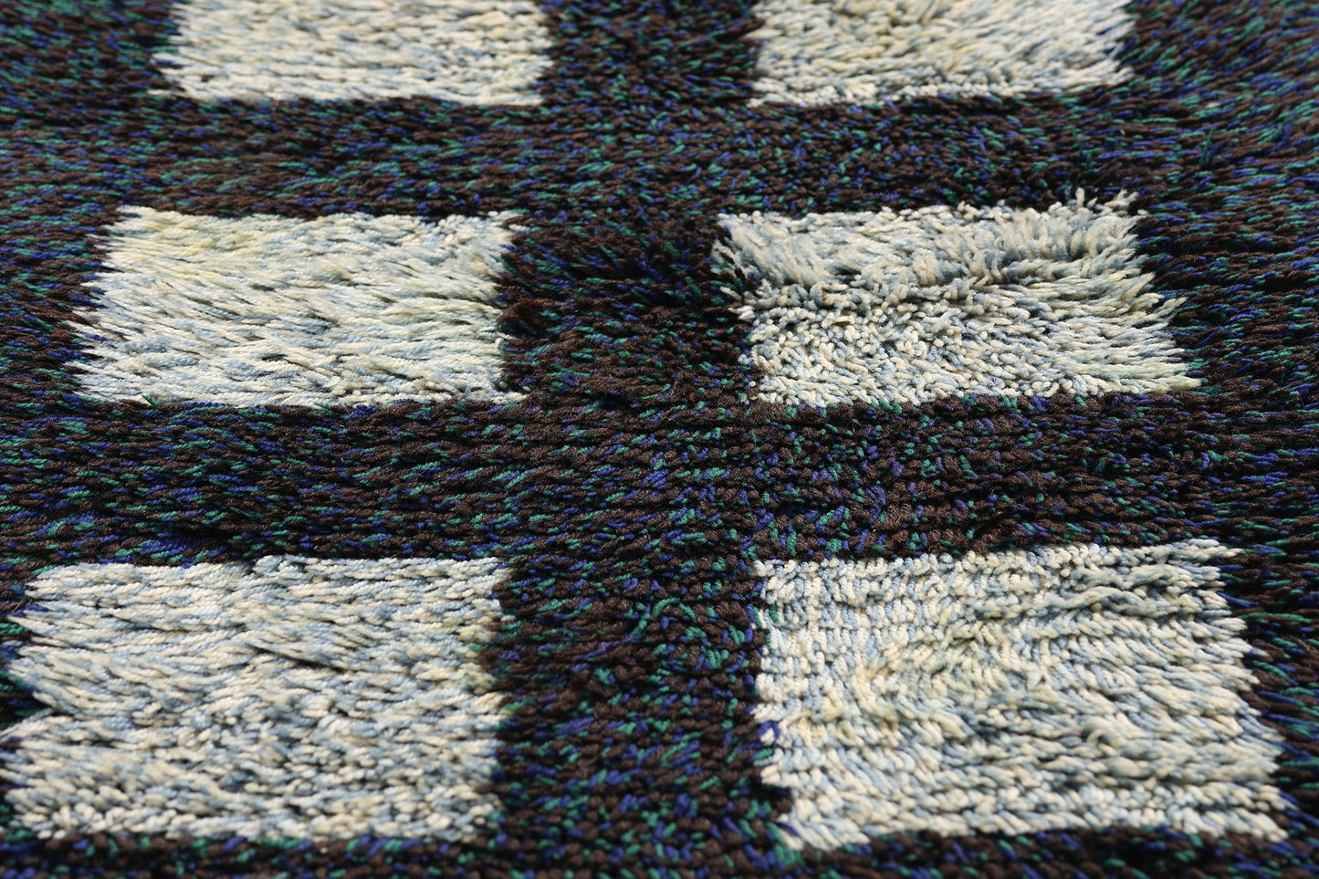 2 x 3 - Black Vintage Rya Rug - 79385