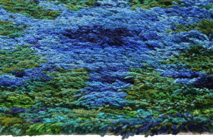 2 x 2 - Blue Vintage Rya Rug - 79386