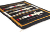 3 x 4 - Black Vintage Yeibichai Navajo Rug - 79387