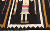 3 x 4 - Black Vintage Yeibichai Navajo Rug - 79387