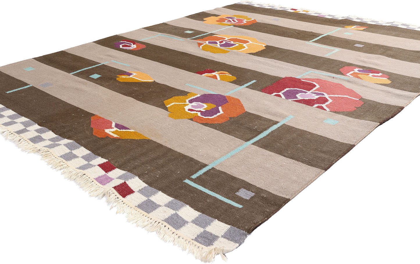 6 x 7 - Gray Vintage Swedish Rollakan Rug - 79388