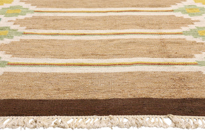 7 x 10 - Brown Vintage Kilim Rug - 79389