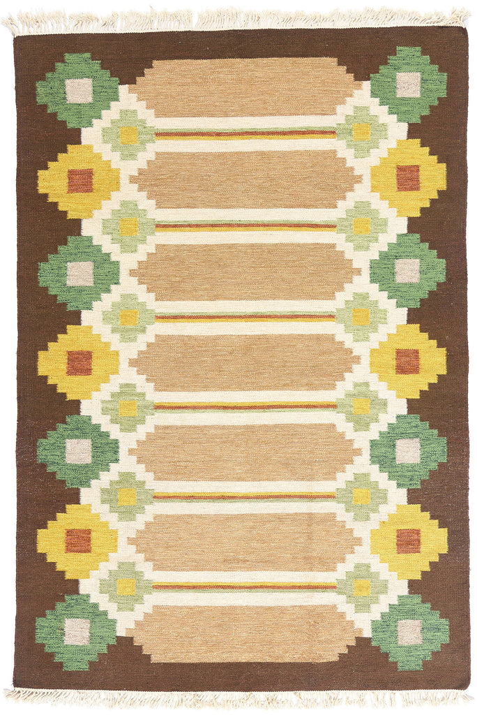 7 x 10 - Brown Vintage Kilim Rug - 79389