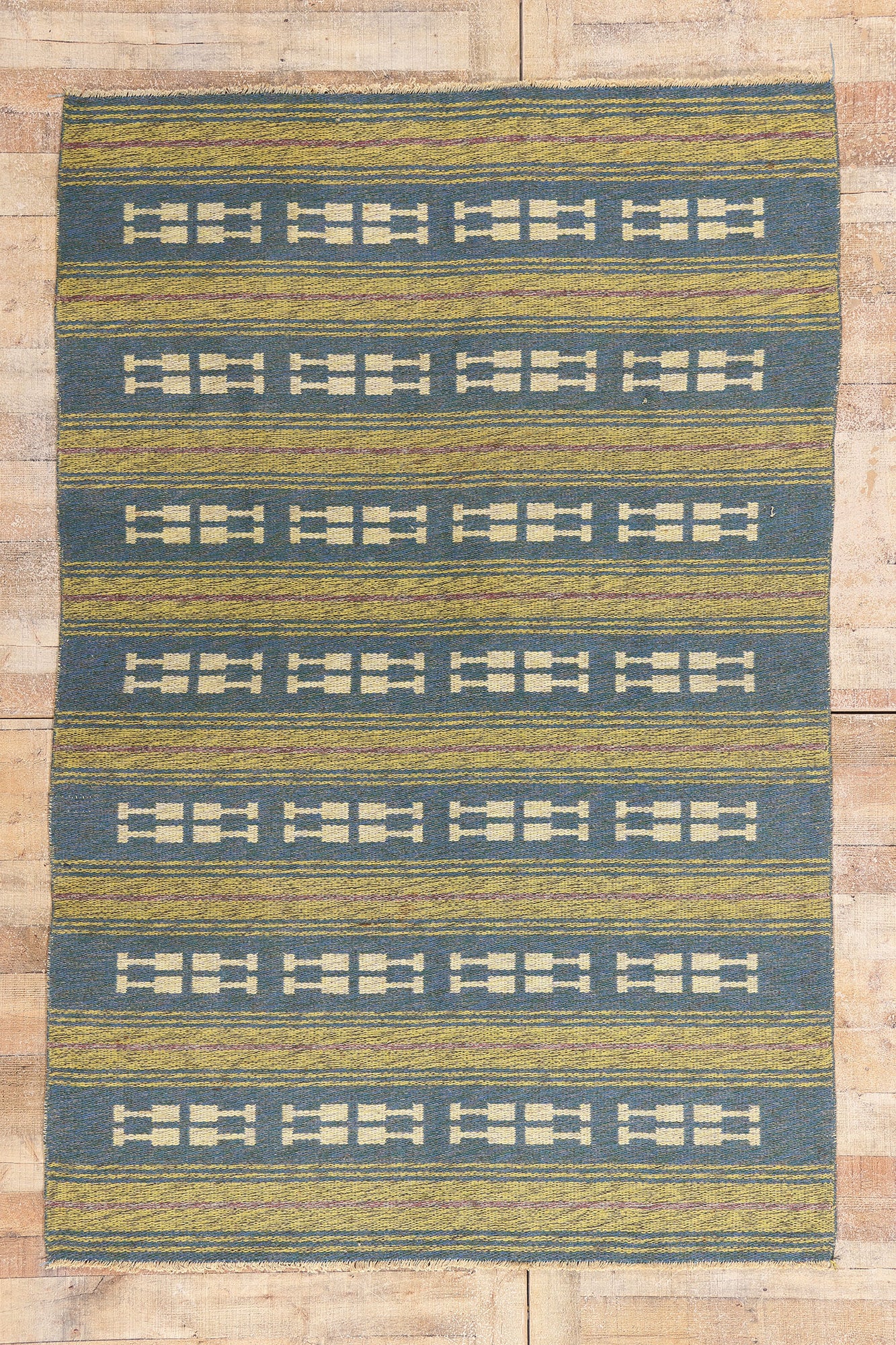 5 x 8 - Blue Vintage Kilim Rug - 79390