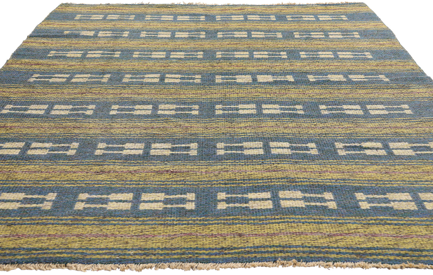 5 x 8 - Blue Vintage Kilim Rug - 79390
