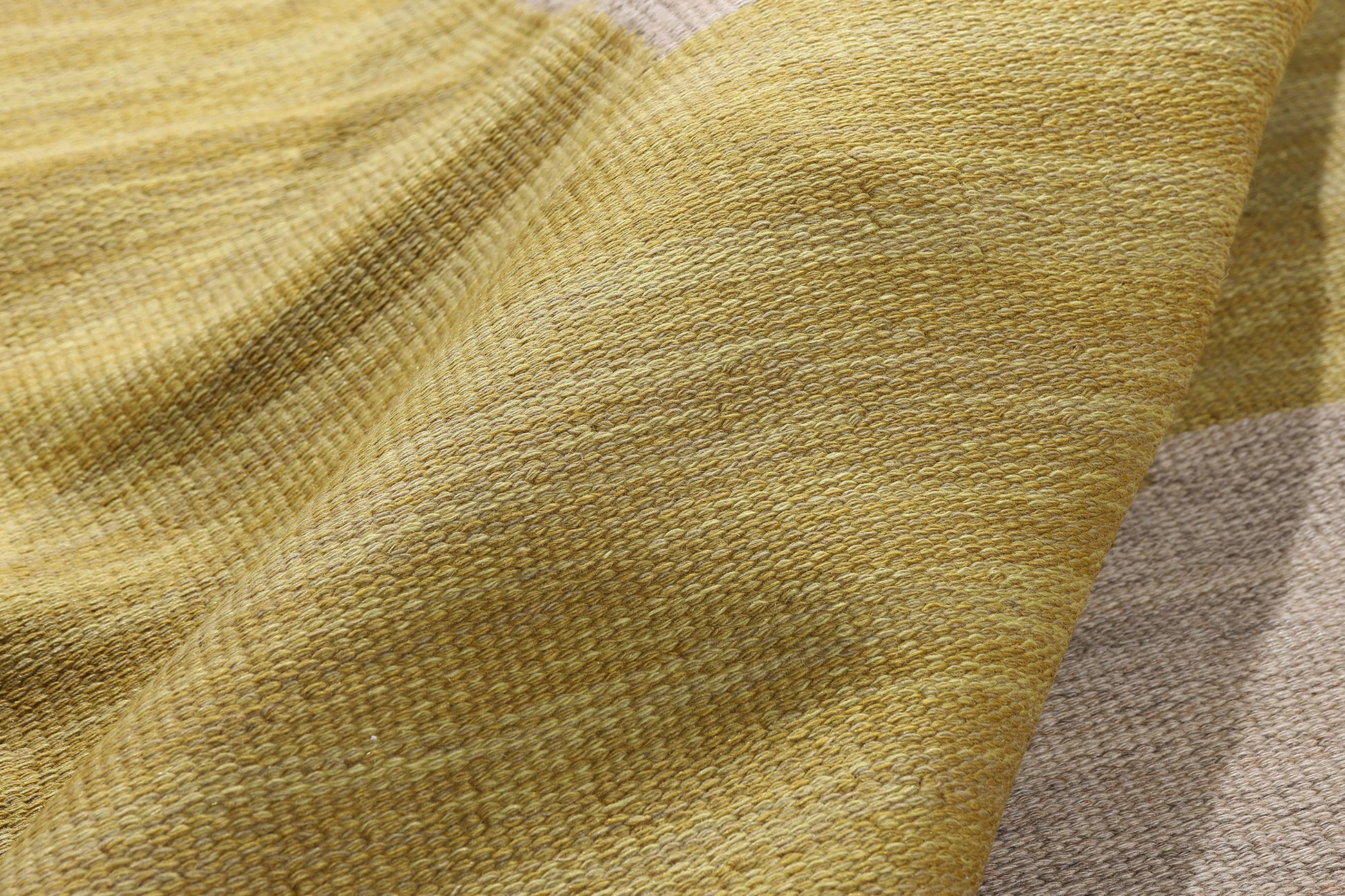 5 x 8 - Yellow Vintage Swedish Rollakan Rug - 79391