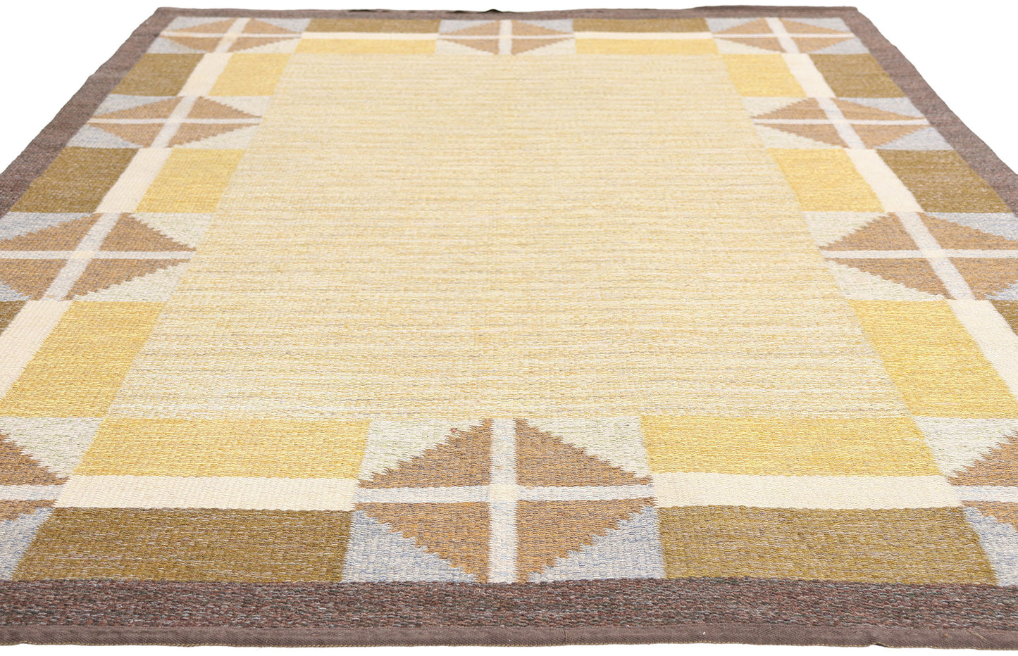 5 x 8 - Yellow Vintage Kilim Rug - 79392