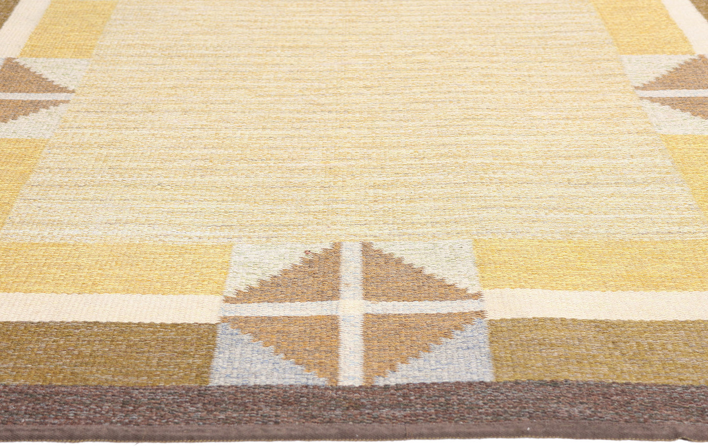 5 x 8 - Yellow Vintage Kilim Rug - 79392
