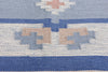 6 x 10 - Blue Vintage Swedish Rollakan Rug - 79393