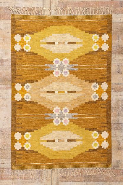 5 x 7 - Brown Vintage Kilim Rug - 79394
