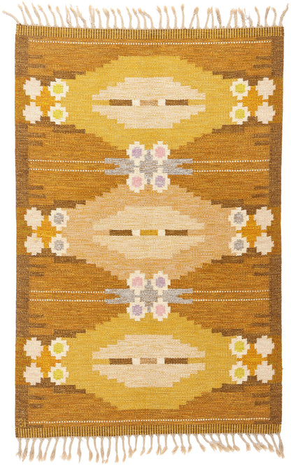 5 x 7 - Brown Vintage Kilim Rug - 79394