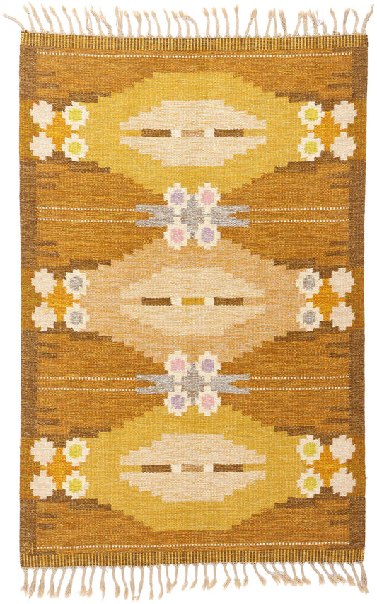 5 x 7 - Brown Vintage Kilim Rug - 79394