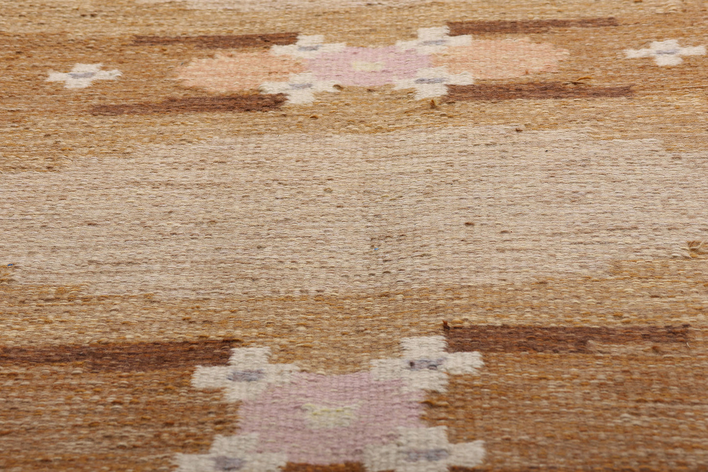 6 x 8 - Brown Vintage Swedish Rollakan Rug - 79396