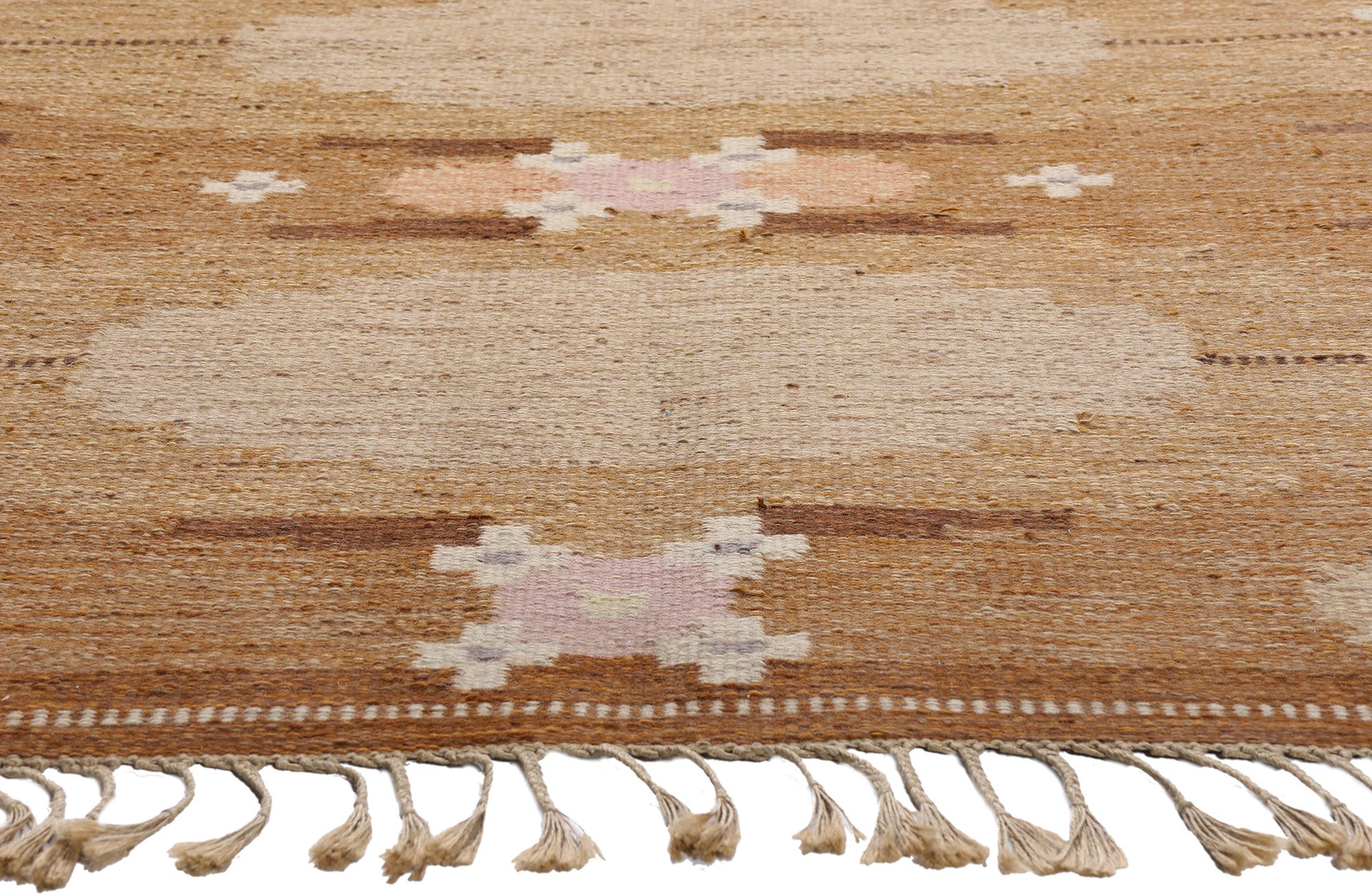 6 x 8 - Brown Vintage Swedish Rollakan Rug - 79396