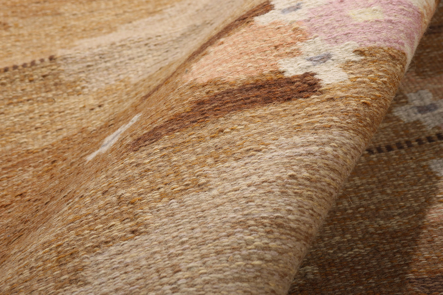 6 x 8 - Brown Vintage Swedish Rollakan Rug - 79396