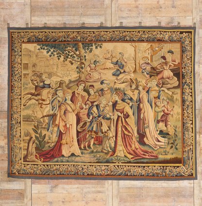 8 x 9 - Beige Antique Tapestry Rug - 79397
