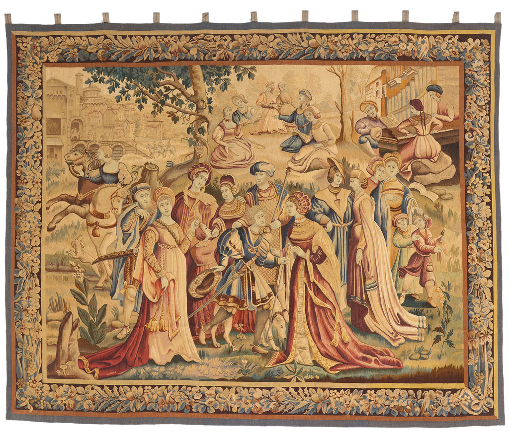 8 x 9 - Beige Antique Tapestry Rug - 79397